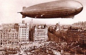 Zeppelin sobre Barcelona